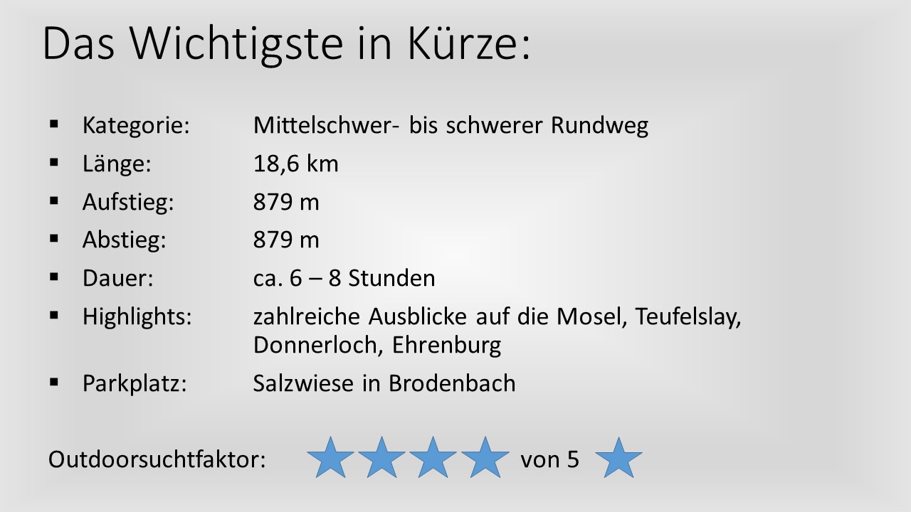 Das Wichtigste in Kürze - Ehrenburg