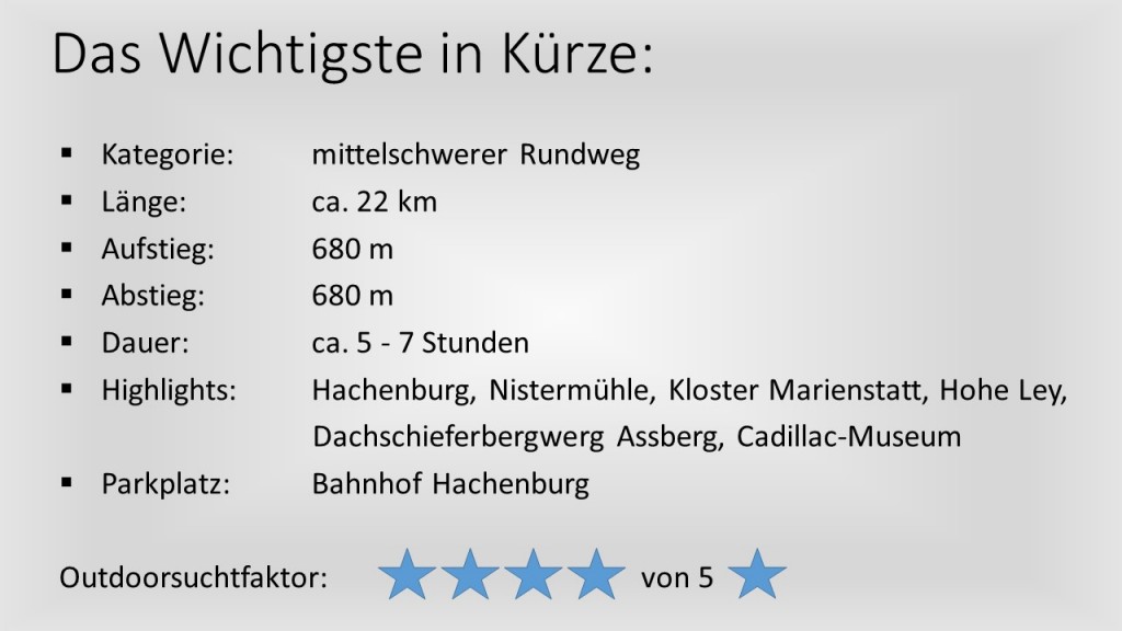 Das Wichtigste in Kürze - Hachenburg-Limbach