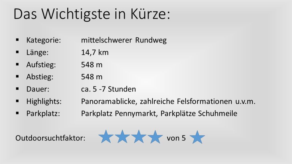 Das Wichtigste in Kürze - Hauensteiner Schusterpfad