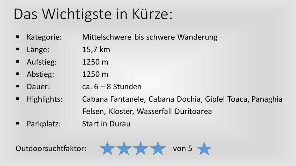 Das Wichtigste in Kürze - Toaca