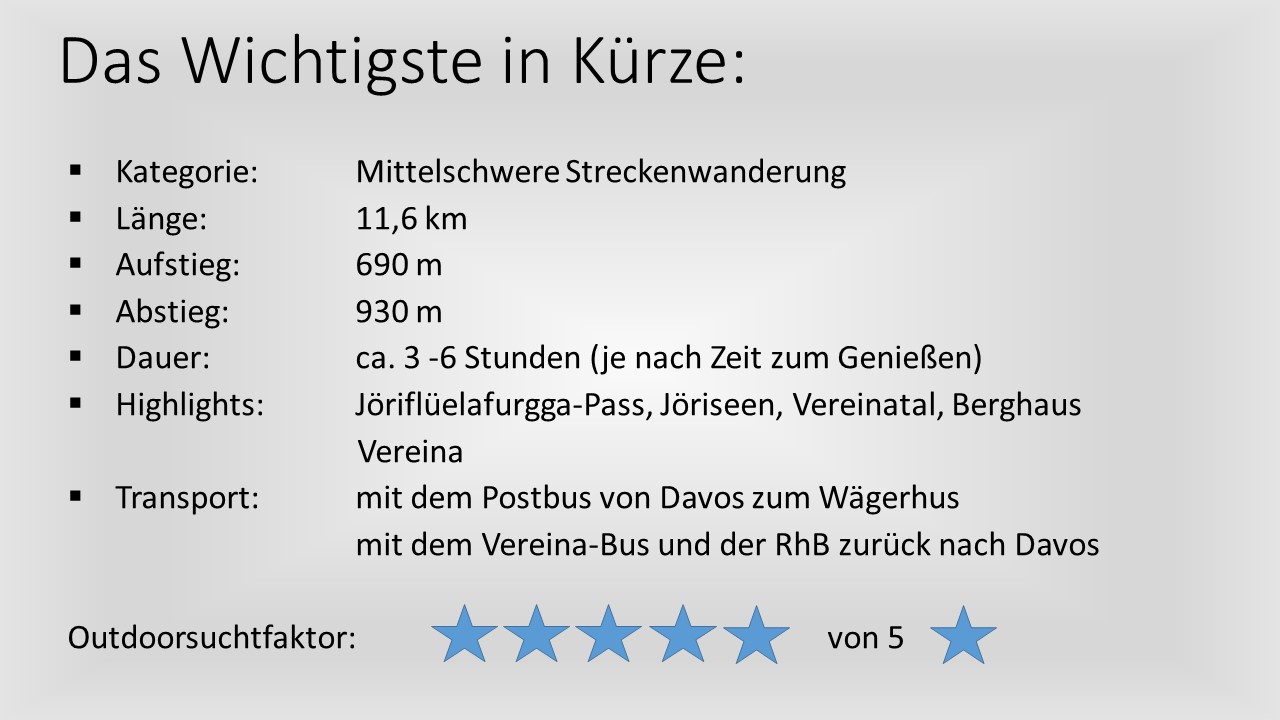 Wanderung zu den Jöriseen