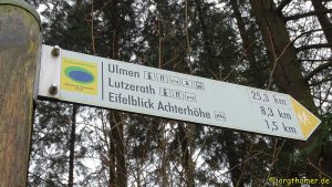 Wegweiser Eifelblick Achterhöhe