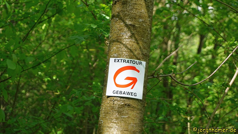 Wegmarkierung Extratour Gebaweg