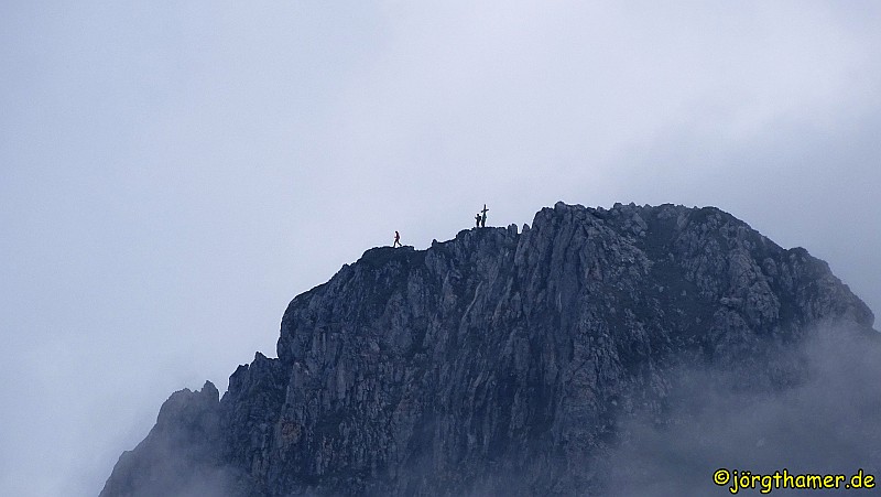 Bergsteiger auf dem Draugstein