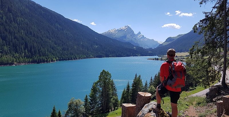 Via Spluga - Aussicht auf den Sufnersee