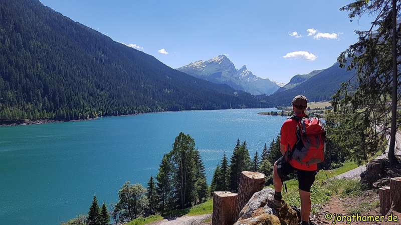 Via Spluga - Aussicht auf den Sufnersee