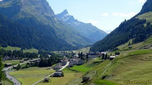 Blick auf Splügen