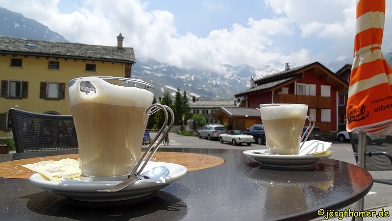 Cappuccino in Montespluga