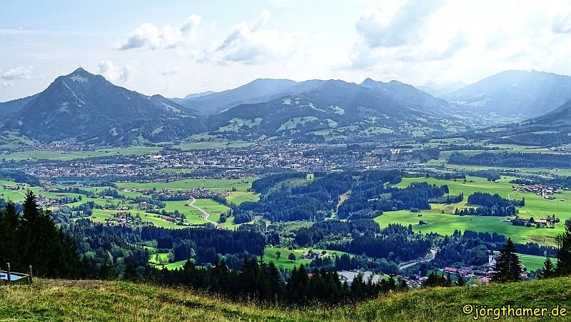 Himmelsstürmer Route - Blick auf Sonthofen