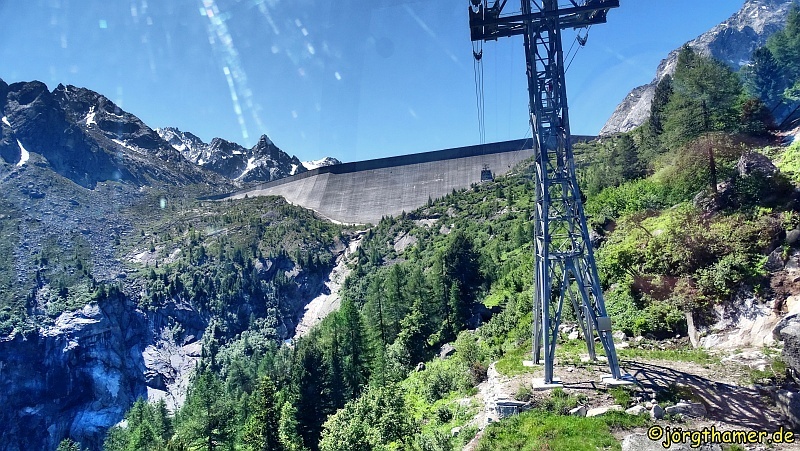 Staumauer Albigna Stausee