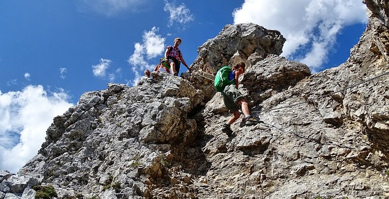 Klettereinlage an der Hochplatte bei Füssen