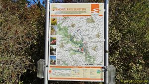 Wandertafel Traumpfad Pyrmonter Mühle