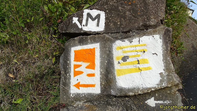 Wegemarkierung Traumpfad Hatzenporter Laysteig und Moselsteig