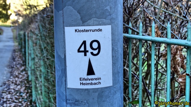 Klosterrunde Heimbach - Wegemarkierung
