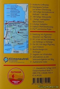 Rückseite Wanderführer Camino del Norte Conrad Stein Verlag