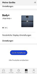Screenshot Withings Body+ Installation