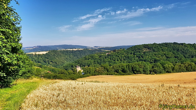 Küppeltour - Aussicht auf Burg Balduinstein