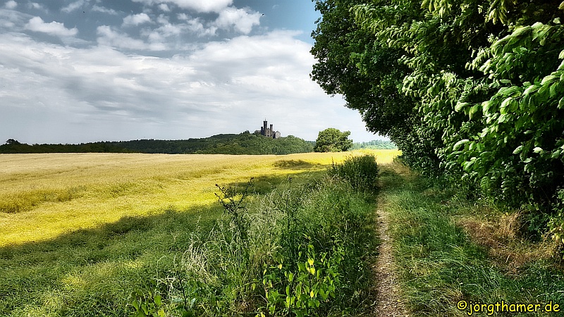 Die Schaumburg in der Ferne