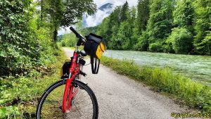 Eurobike Fahrrad an der Traun