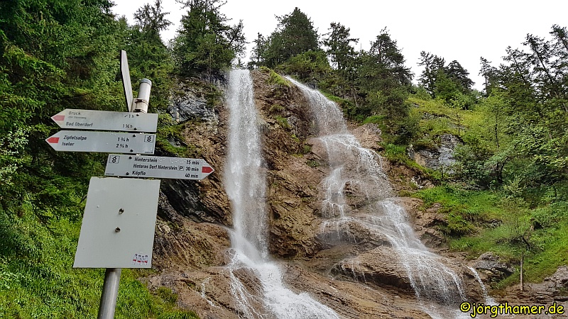 Zipfelbachfall am Grenzgänger Wasserfall
