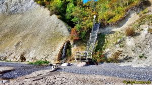 Wandern auf Rügen - Treppe am Kieler Ufer
