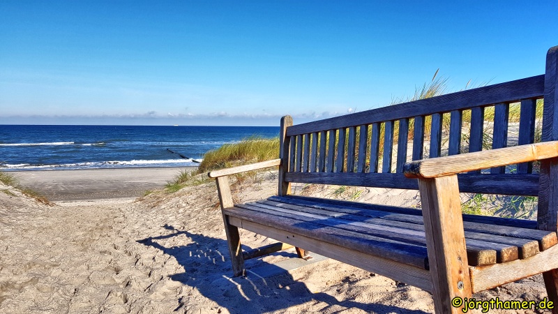 Bank am Weststrand Fischland-Darß-Zingst