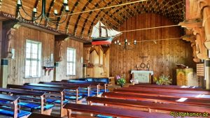 Blick ins Innere der Fischerkirche Born am Darß