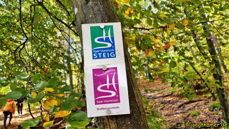 Wegemarkierung Saar-Hunsrück-Steig