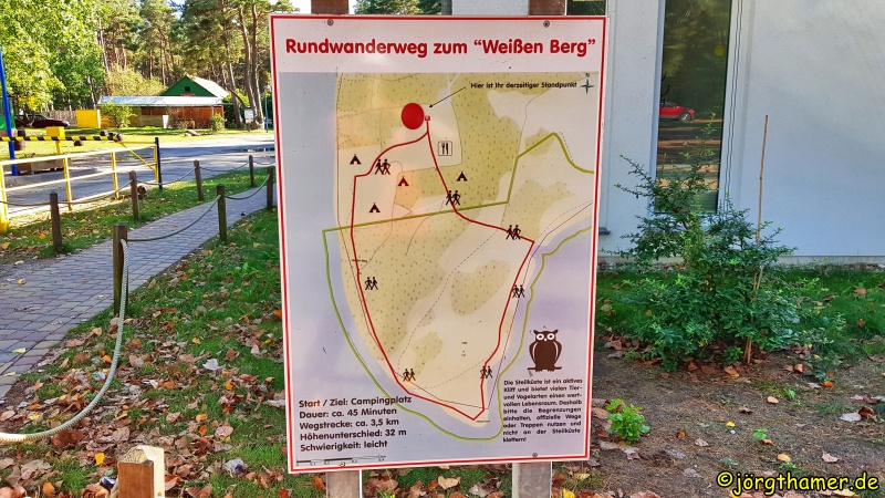 Infotafel Rundwanderweg zum "Weißen Berg"