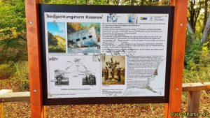 Infotafel zum Beobachtungsturm auf dem Streckelsberg