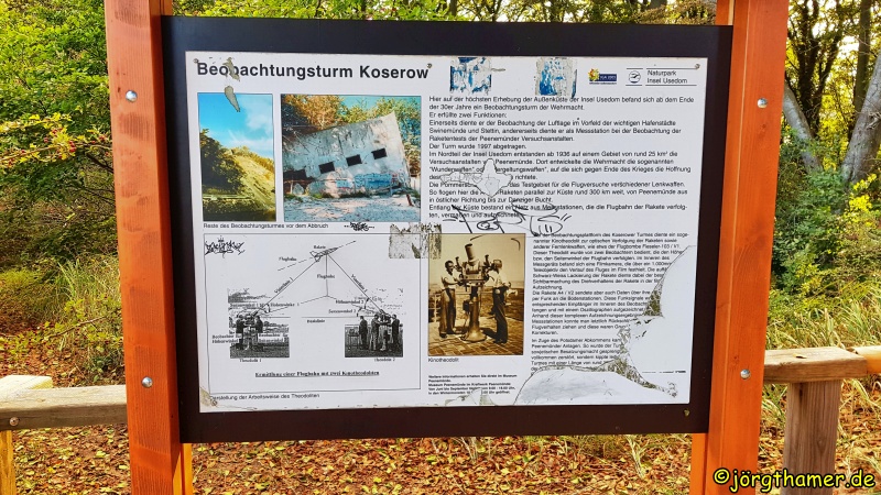 Infotafel zum Beobachtungsturm auf dem Streckelsberg