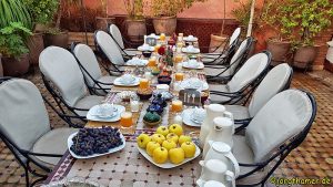 Frühstückstisch Riad Berta