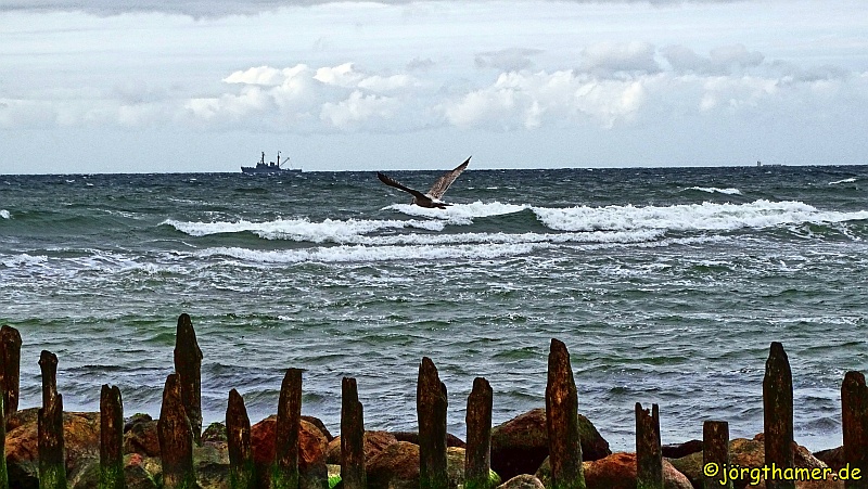 Steife Brise an der Mecklenburgischen Ostseeküste