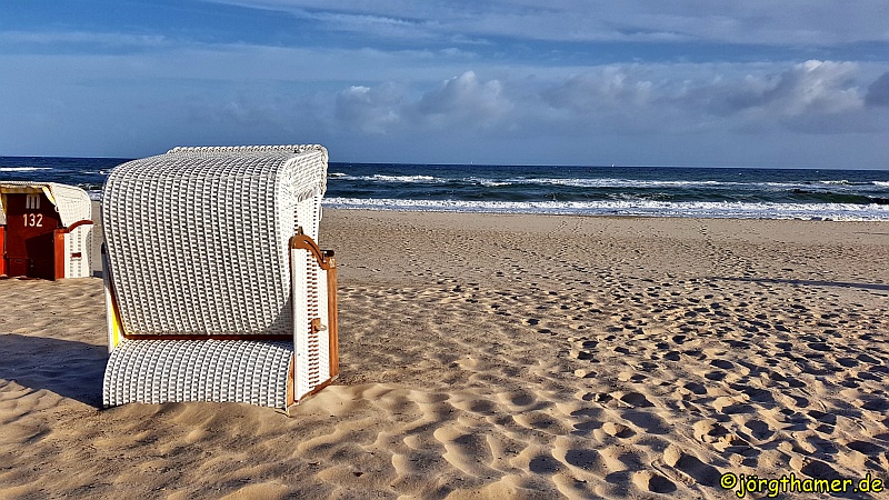 Strandkorb am Strand von Kühlungsborn