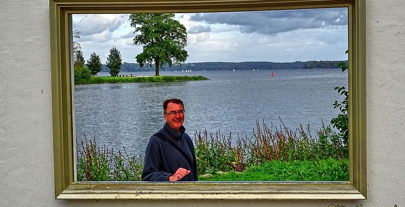 Blogger Jörg Thamer vor dem Schweriner Aussensee