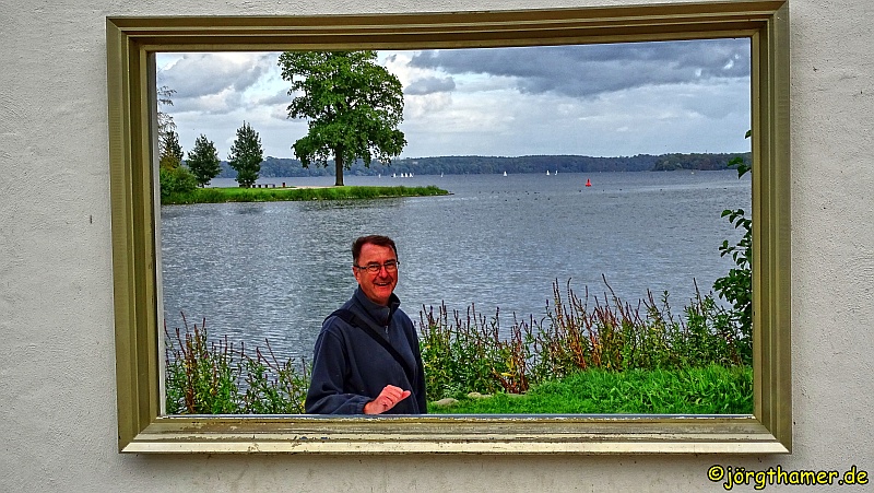 Blogger Jörg Thamer vor dem Schweriner Aussensee