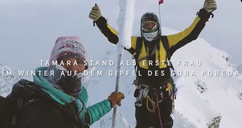 Tamara Lunger am Gora Pobeda