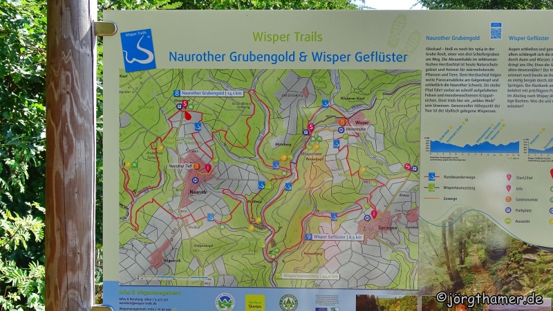 Wisper Trail Naurother Grubengold - Übersichtskarte