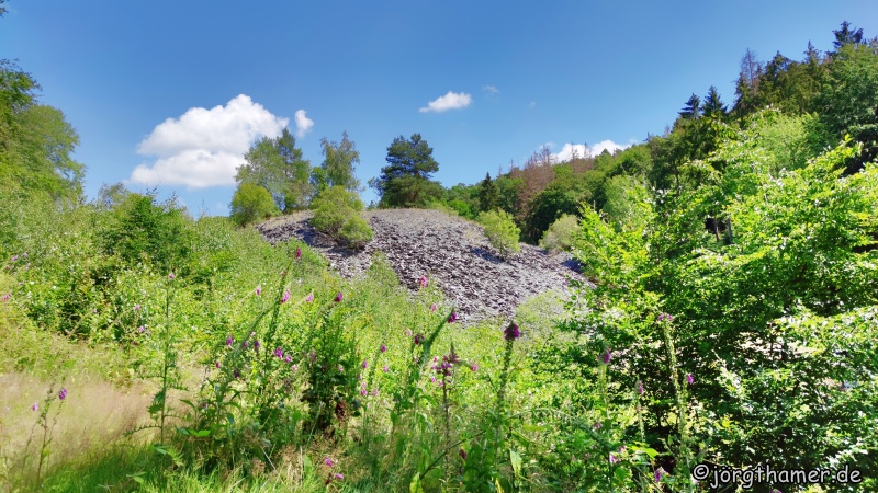 Schieferabraumhalde Grube Rosit bei Nauroth