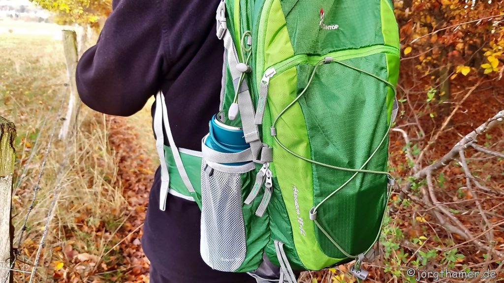 Getränkeflasche im Mountaintop Rucksack