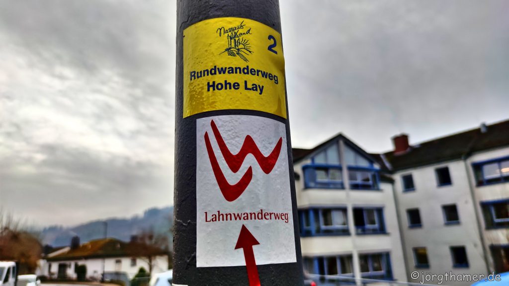 Rundwanderweg Hohe Lay und Lahnwanderweg bei Nassau