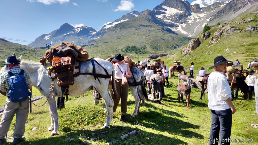 Säumer am Berninapass