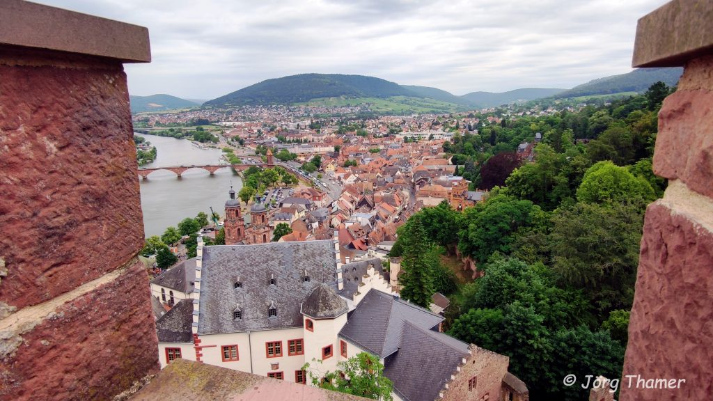 Blick von der Mildenburg auf Miltenberg