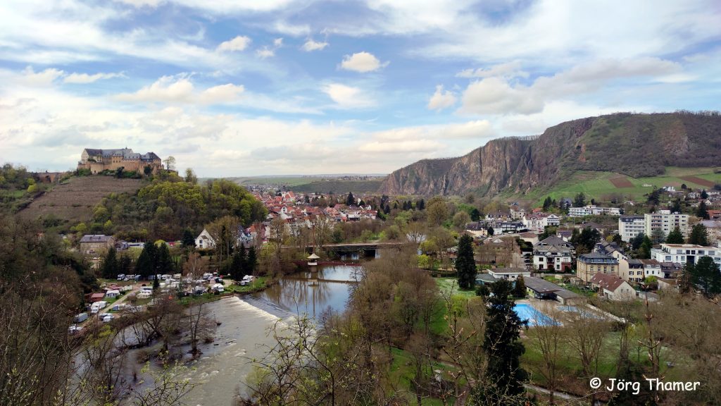 Vitaltour Rheingrafenstein - Blick auf die Ebernburg