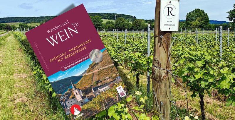 Wandern und Wein Buchcover vor Reben