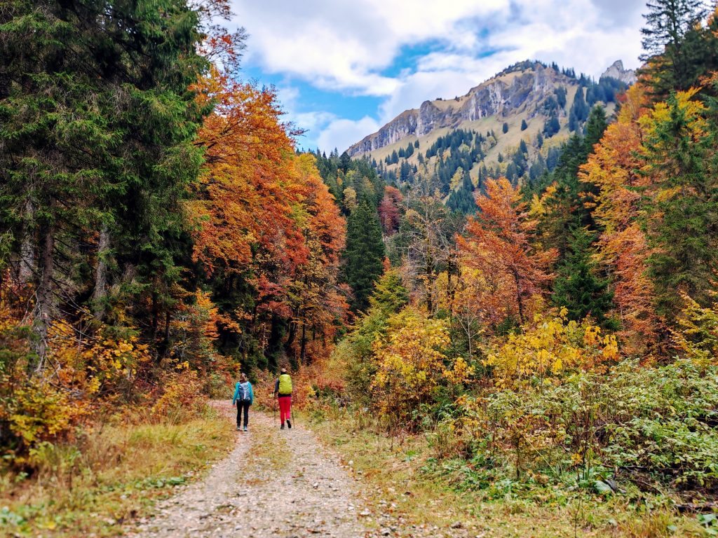 Auf der Wandertrilogie im Herbst