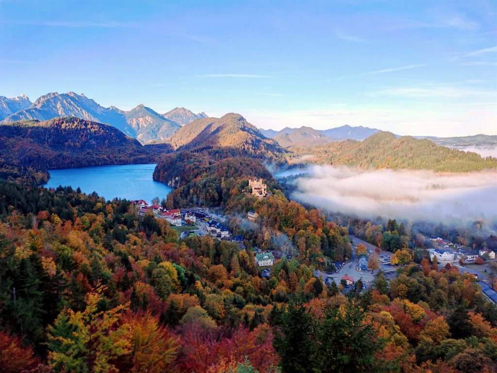 Blick auf den Alpsee und Hohenschwangau