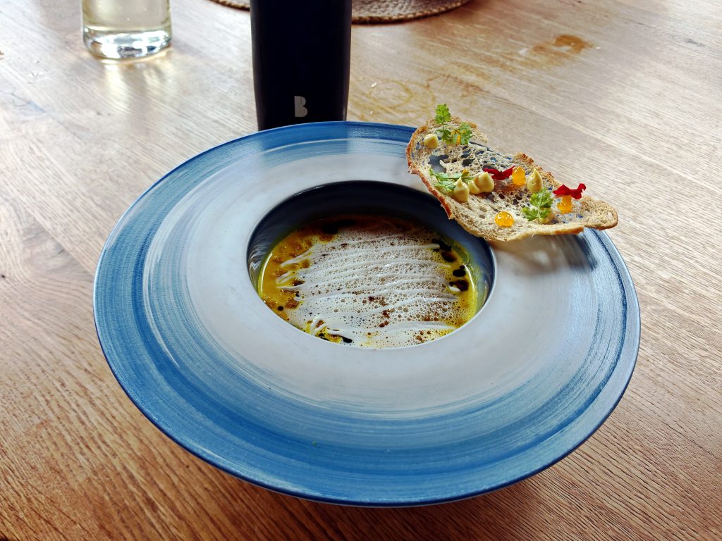 Kürbis-Creme Suppe in der Blauen Burg