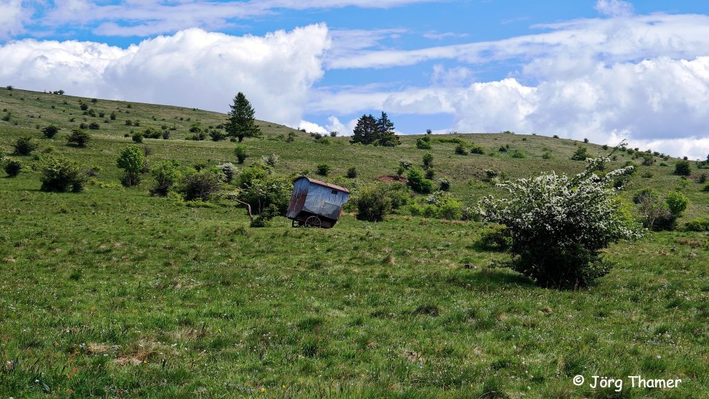 Alter Schäferwagen am Himmeldunkberg