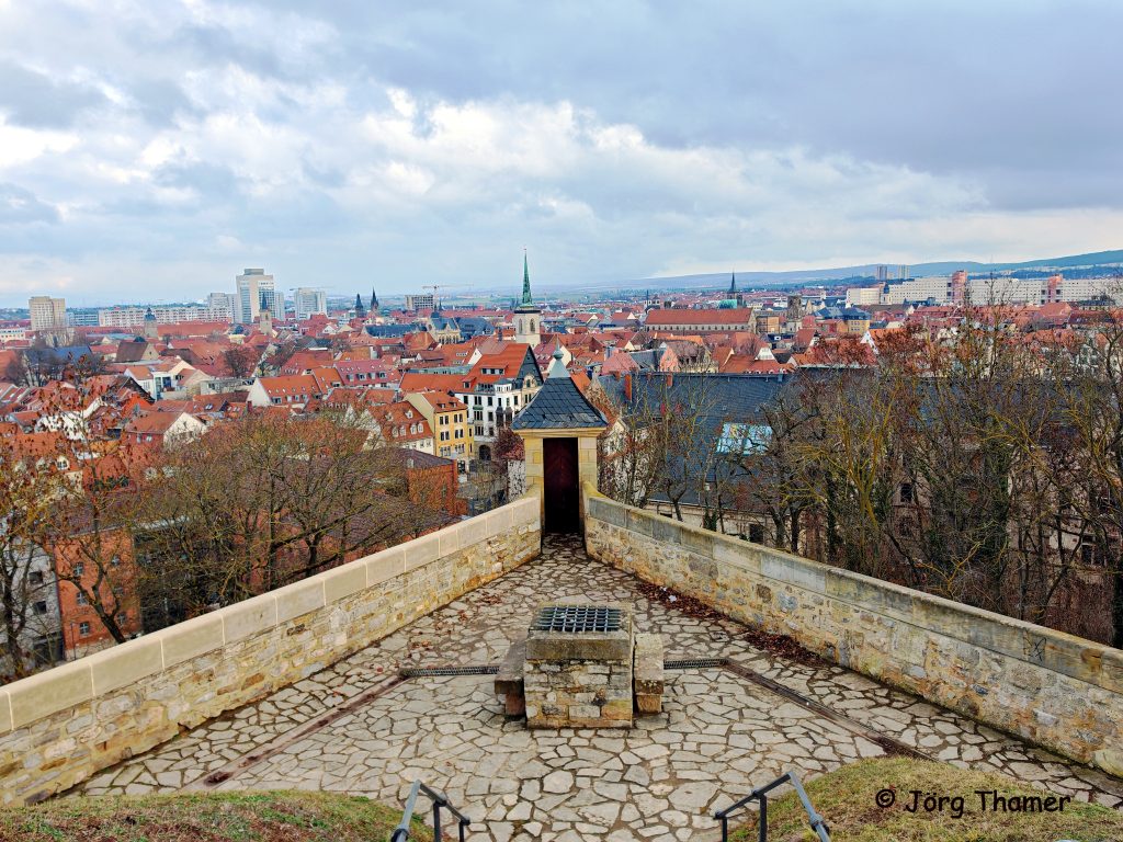 Zitadelle Erfurt - Blick auf die Stadt